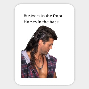 Old Town Road Mullet Sticker